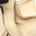 Celine Logo Ivory Leather Boston — view 5