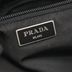 Prada Shoulder Bag Tessuto Camoufl Green Black Nylon Saffiano Leather Camouflage — view 4