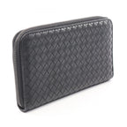 Bottega Veneta Round Wallet Intrecciato Black Leather — view 2