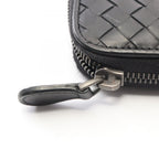Bottega Veneta Round Wallet Intrecciato Black Leather — view 7