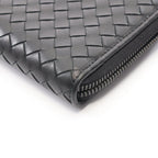 Bottega Veneta Round Wallet Intrecciato Black Leather — view 6