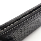 Bottega Veneta Round Wallet Intrecciato Black Leather — view 8