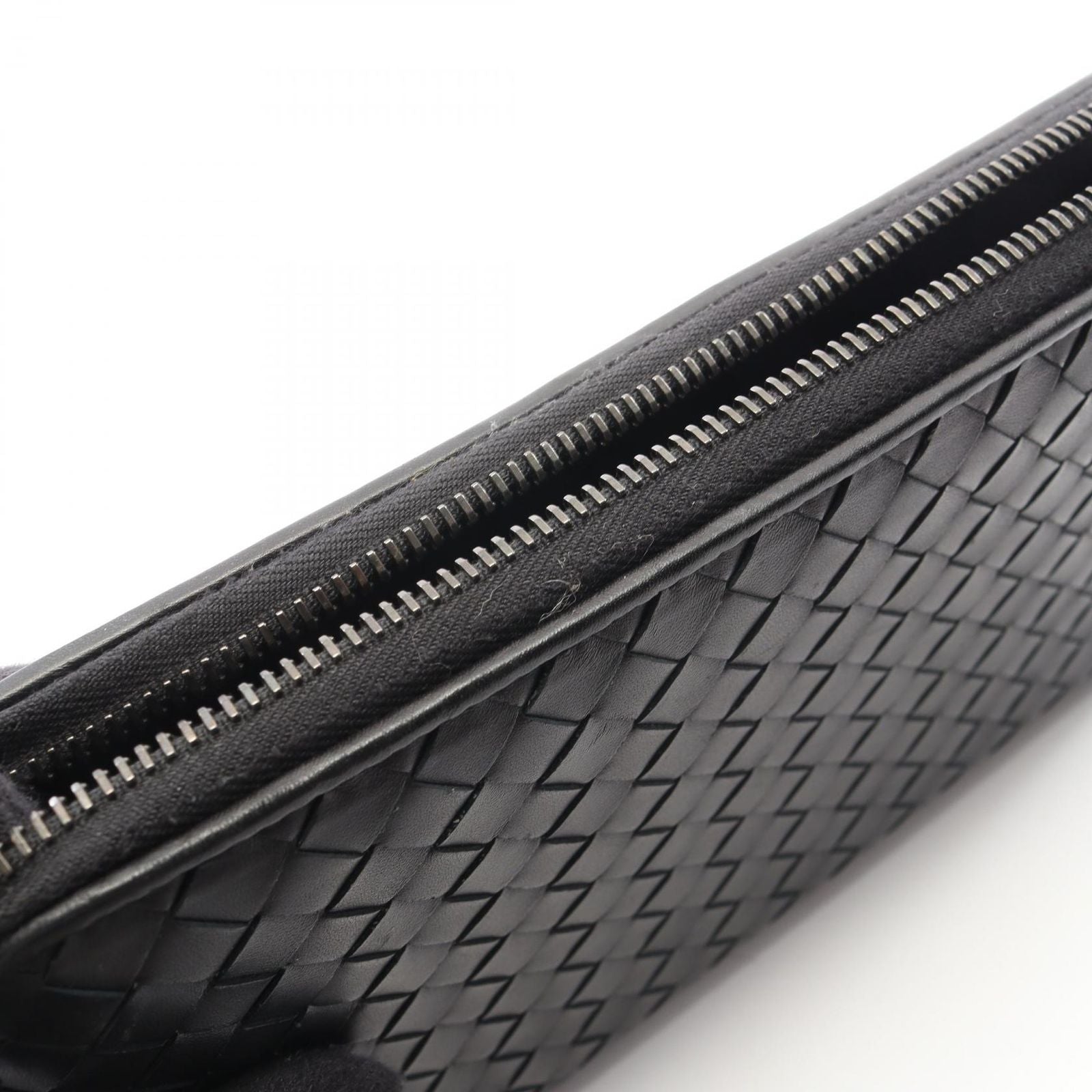 Bottega Veneta Round Wallet Intrecciato Black Leather — view 8