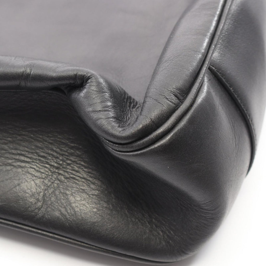 Gucci Handbag Bamboo 2-Way 001 Black Leather Shoulder — view 6