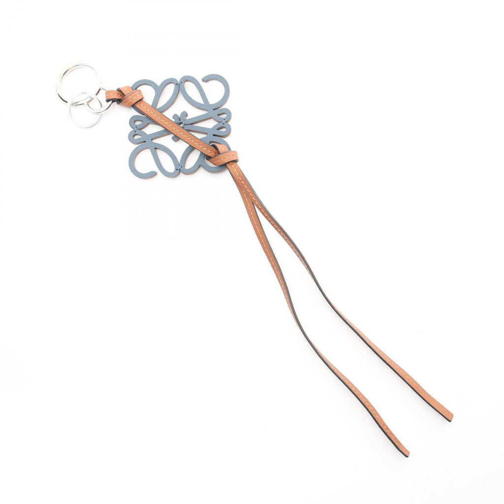 Loewe Charm Anagram Navy Brown Leather — view 2