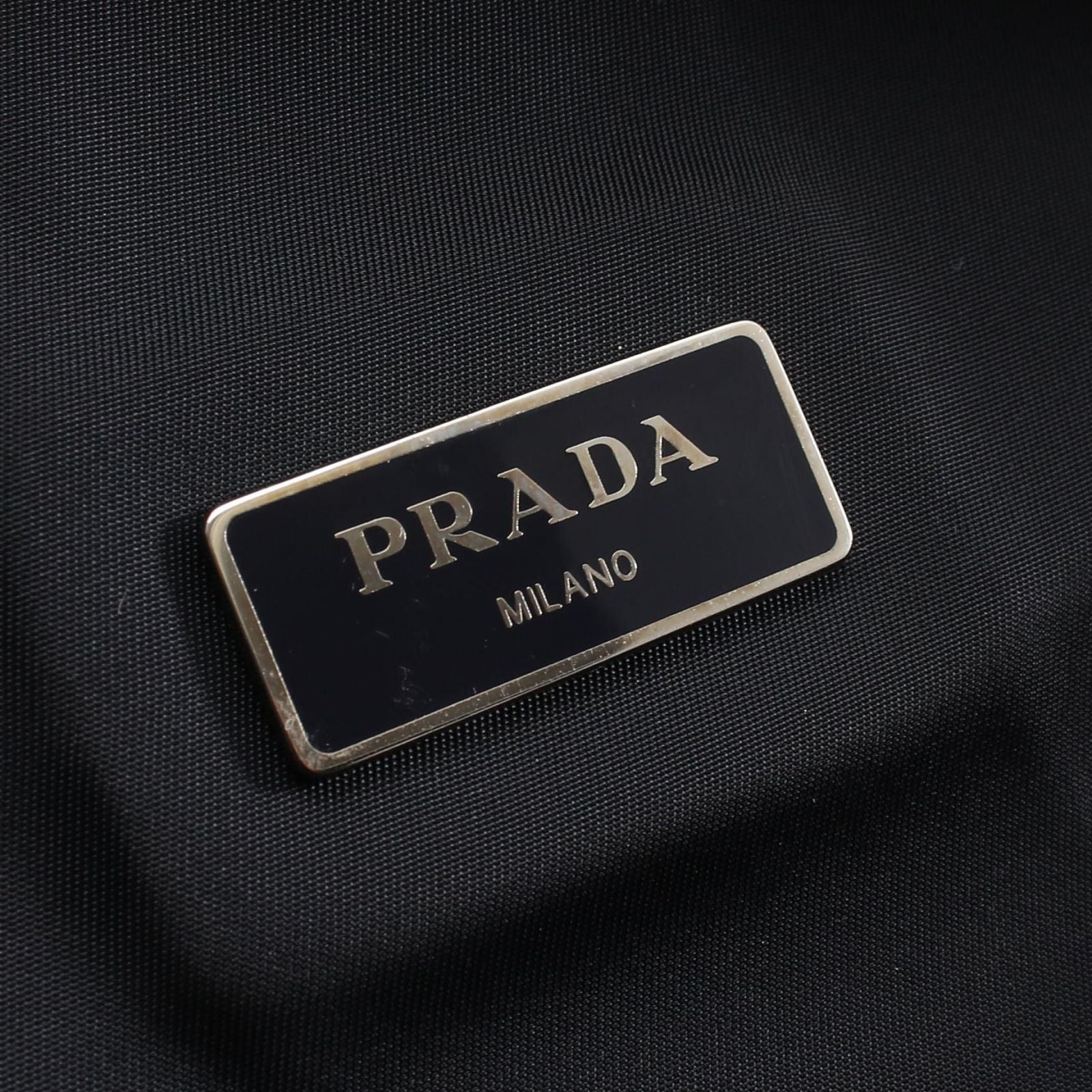 Prada Backpack Triangle Logo Navy Nylon Canvas — view 4