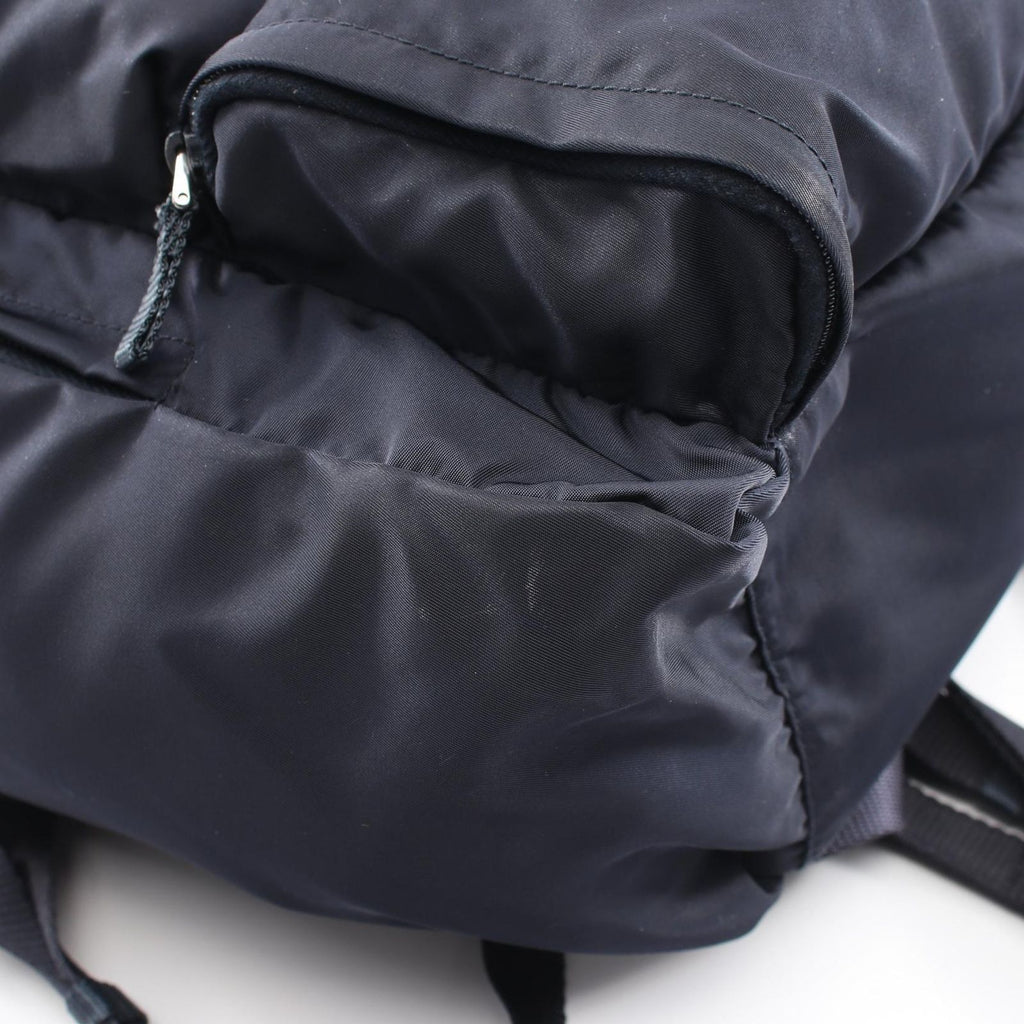 Prada Backpack Triangle Logo Navy Nylon Canvas — view 8