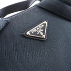 Prada Backpack Triangle Logo Navy Nylon Canvas — view 7
