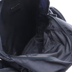 Prada Backpack Triangle Logo Navy Nylon Canvas — view 3
