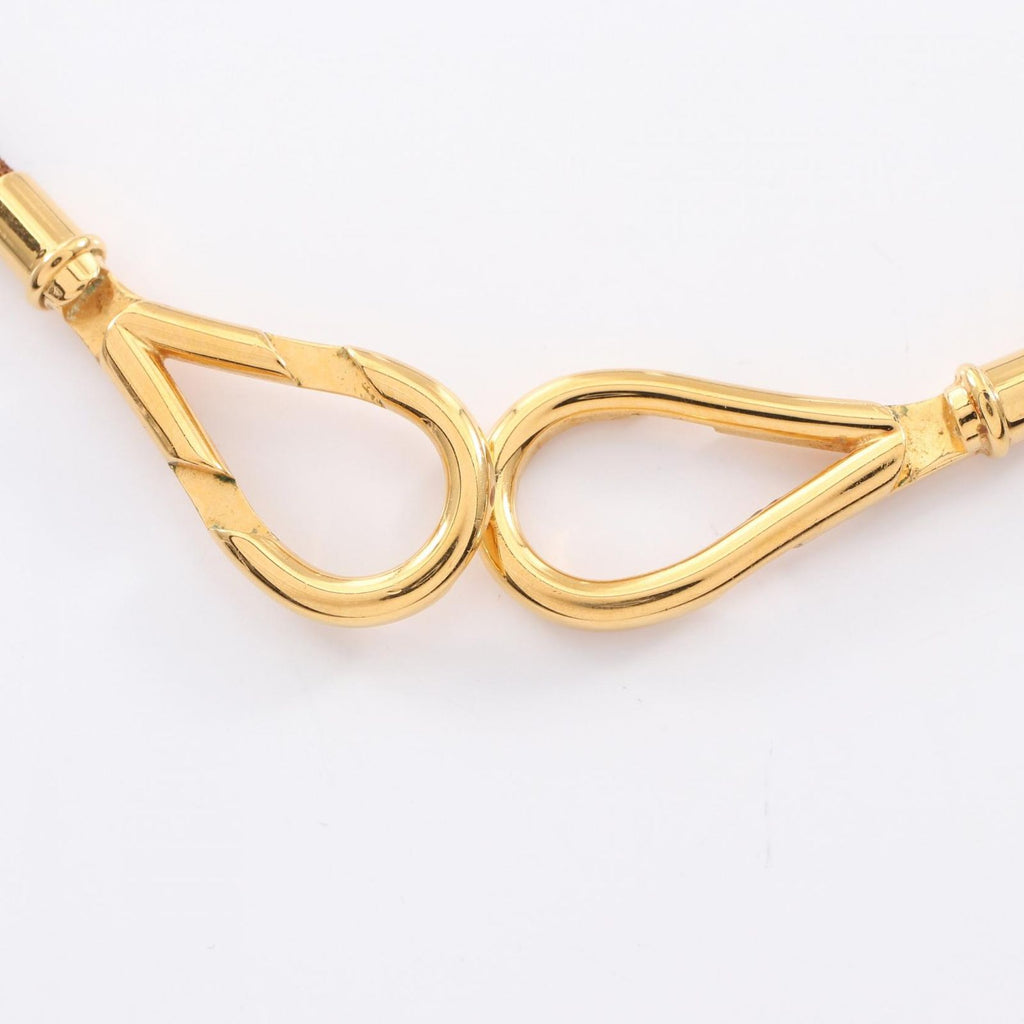 Hermes Necklace Choker Double Strand Bracelet Leather — view 4