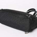 Gucci Tote Bag Black GG Nylon Silver — view 7