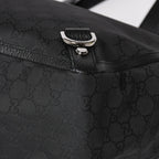 Gucci Tote Bag Black GG Nylon Silver — view 8