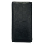 Louis Vuitton Wallet Damier Infini Portefeuille Brazza Onyx Initial Leather