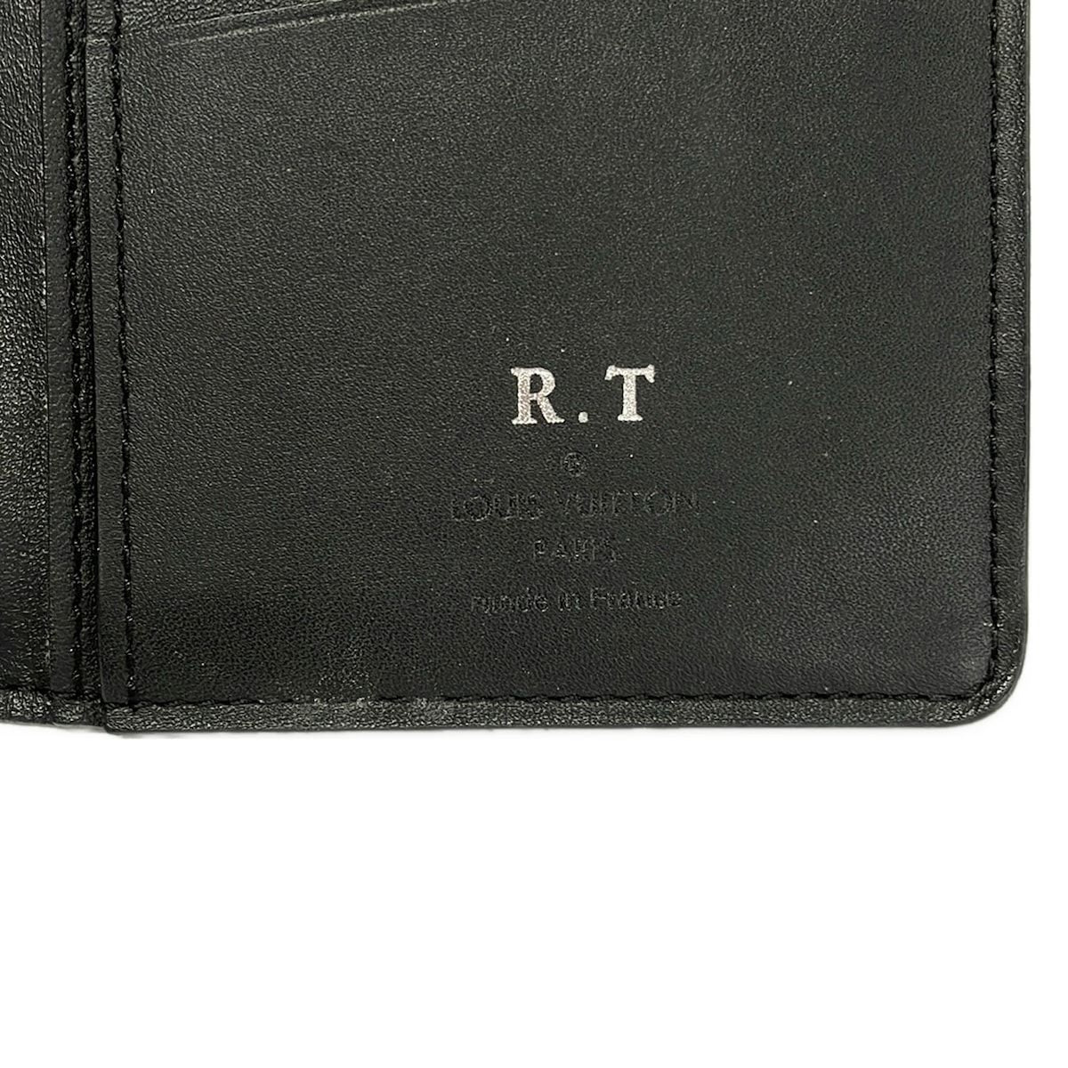 Louis Vuitton Wallet Damier Infini Portefeuille Brazza Onyx Initial Leather — view 4