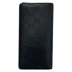 Louis Vuitton Wallet Damier Infini Portefeuille Brazza Onyx Initial Leather — view 2
