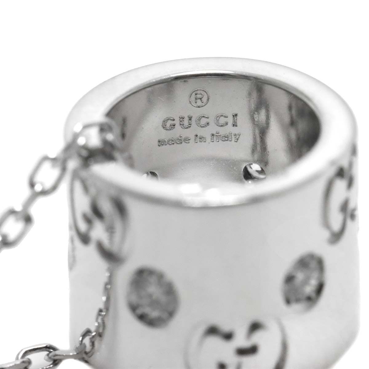 Gucci Icon Diamond Necklace 40 cm 18k WG White Gold — view 4