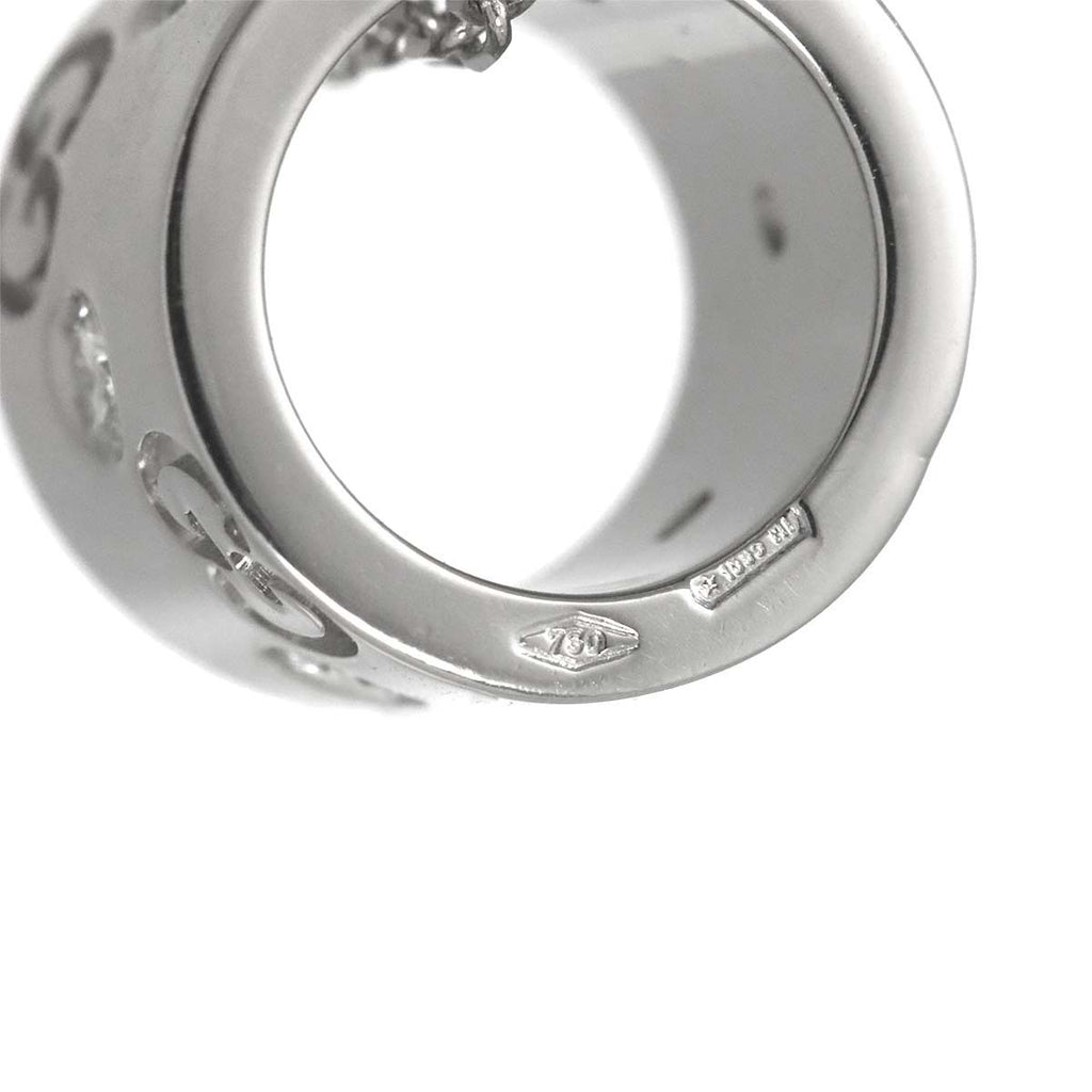 Gucci Icon Diamond Necklace 40 cm 18k WG White Gold — view 6