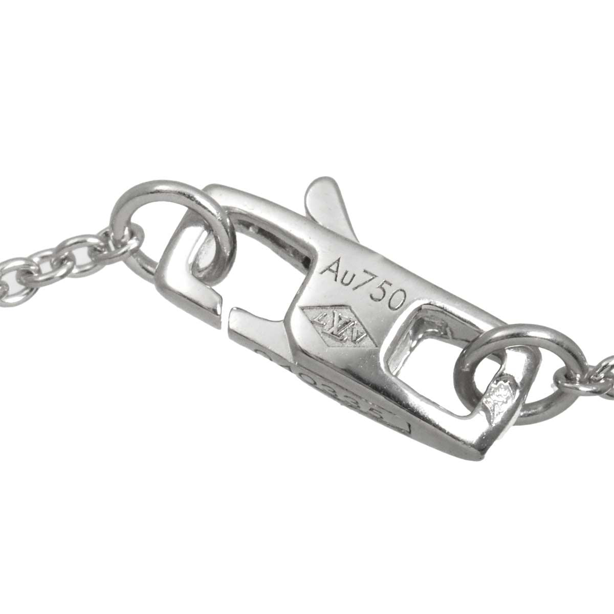 Louis Vuitton Pendentif Empreinte Diamond Necklace 40 cm 18k WG White Gold — view 5