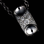 Louis Vuitton Pendentif Empreinte Diamond Necklace 40 cm 18k WG White Gold — view 7