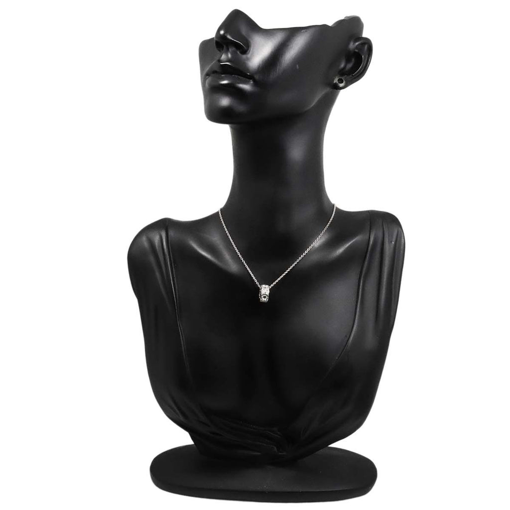 Louis Vuitton Pendentif Empreinte Diamond Necklace 40 cm 18k WG White Gold — view 8