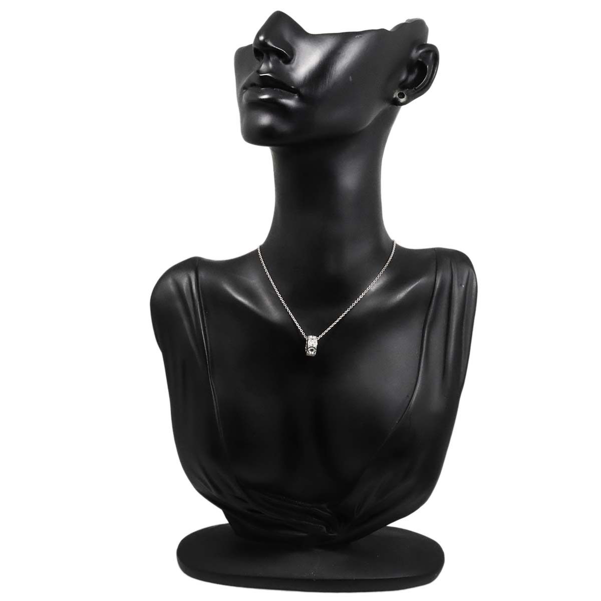 Louis Vuitton Pendentif Empreinte Diamond Necklace 40 cm 18k WG White Gold — view 8