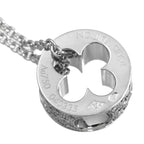 Louis Vuitton Pendentif Empreinte Diamond Necklace 40 cm 18k WG White Gold — view 4
