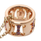 Celine Macadam Saffiano Necklace 42 cm 18k PG Pink Gold — view 5