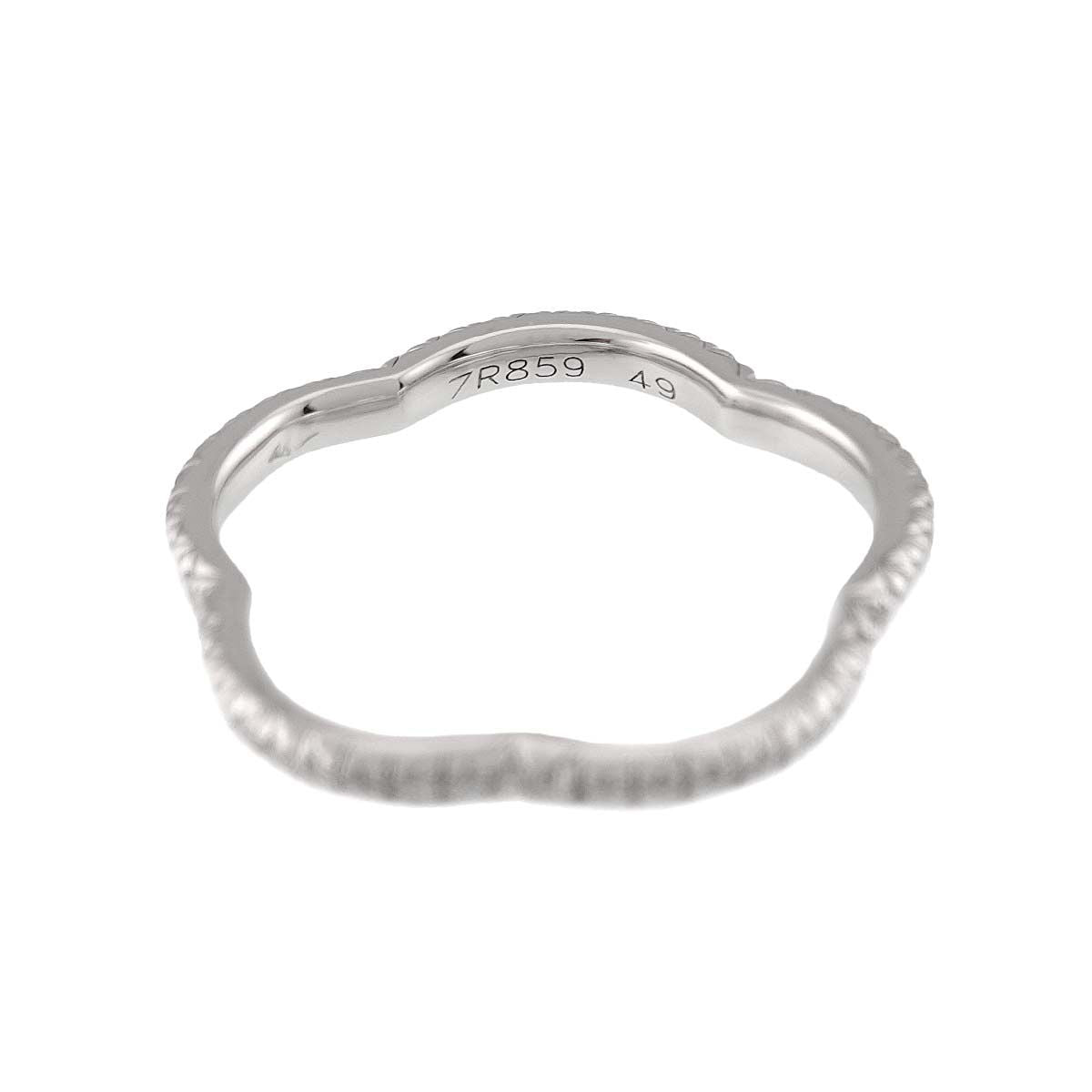 Chanel Camellia 49 Ring Full Diamond 18k WG White Gold 750 — view 3