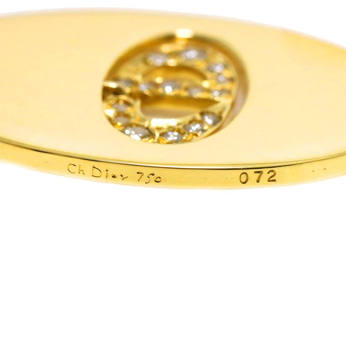 Dior Diamond Pendant Top 18k YG Yellow Gold — view 4