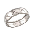 Chanel Coco Crush 62 Ring 18k WG White Gold 750 Quilted Certificate — view 5