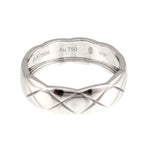 Chanel Coco Crush 62 Ring 18k WG White Gold 750 Quilted Certificate — view 4