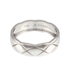 Chanel Coco Crush 62 Ring 18k WG White Gold 750 Quilted Certificate — view 3
