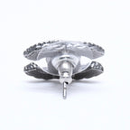 Chanel CC Logo Single Earrings 03 Metal Silver Black Clear — view 4