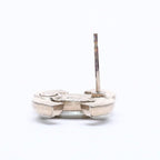 Chanel CC Logo Single Earrings Metal Silver Gold Bicolor — view 7