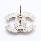 Chanel CC Logo Single Earrings Metal Silver Gold Bicolor — view 6