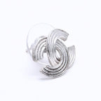 Chanel CC Logo Single Earrings 00 Metal Silver — view 3