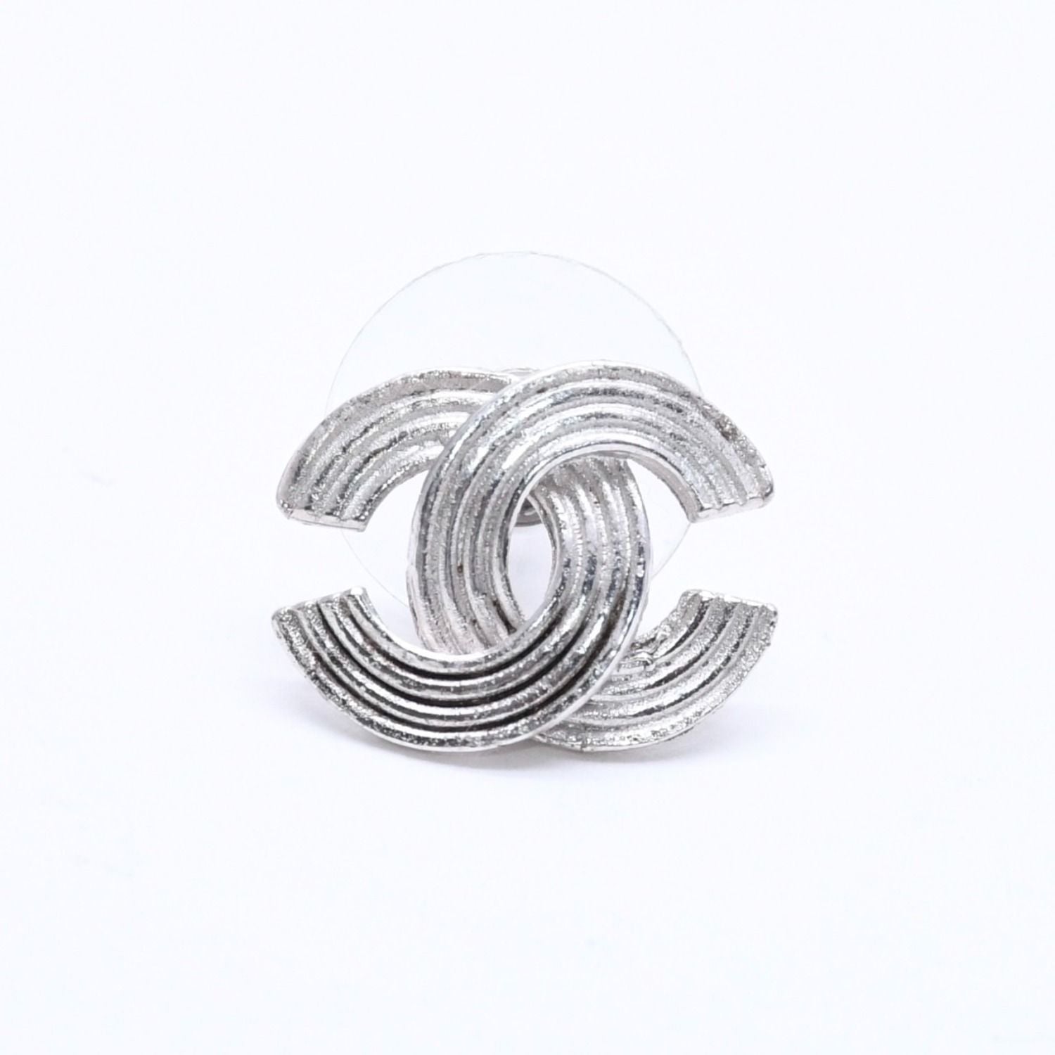 Chanel CC Logo Single Earrings 00 Metal Silver