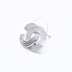 Chanel CC Logo Single Earrings 00 Metal Silver — view 2