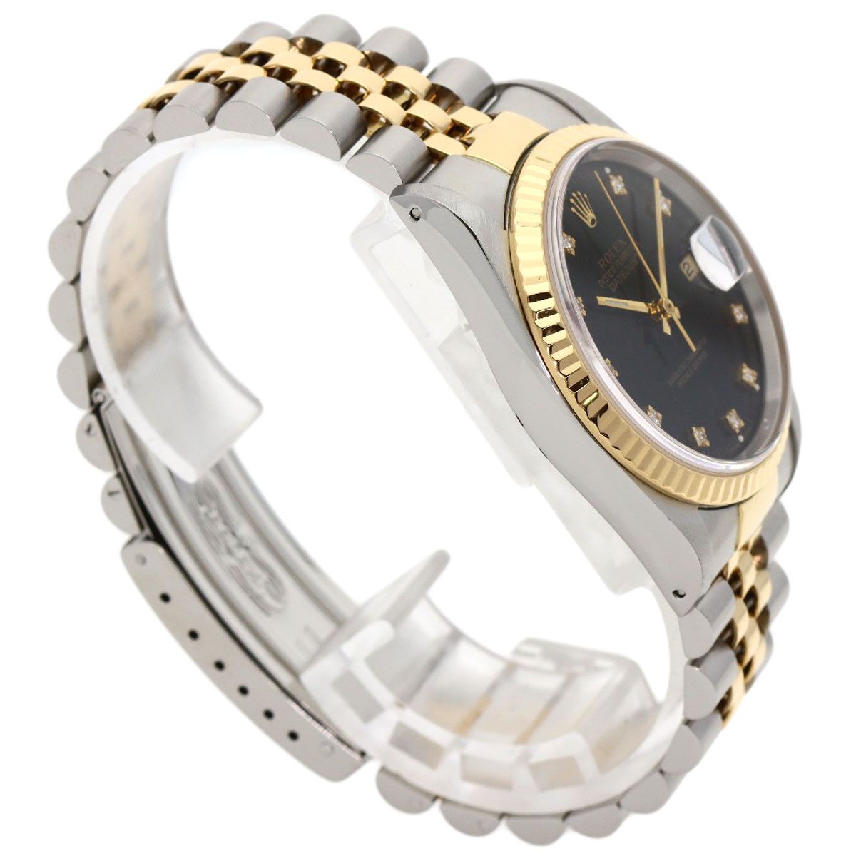 Rolex Datejust Diamond Watch SS Yellow Gold — view 2