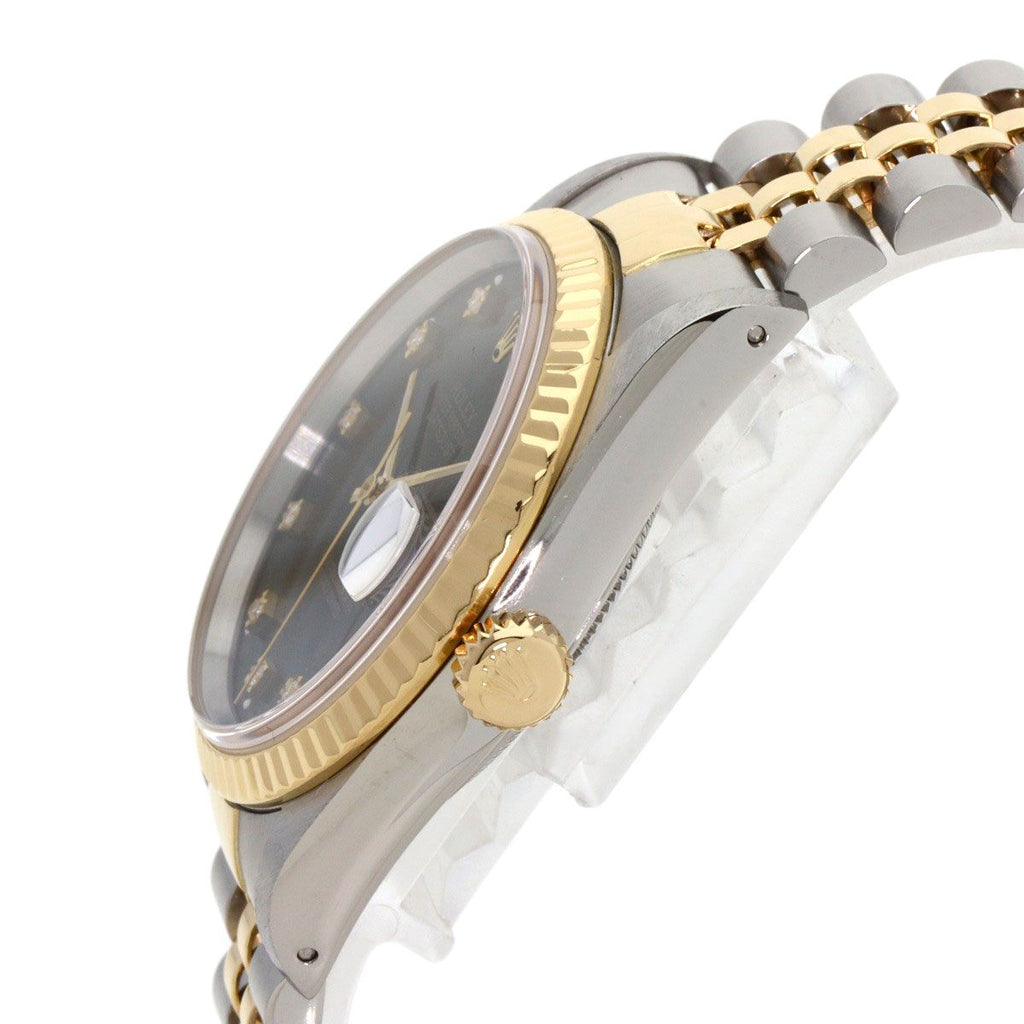 Rolex Datejust Diamond Watch SS Yellow Gold — view 5