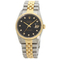 Rolex Datejust Diamond Watch SS Yellow Gold