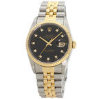 Rolex Datejust Diamond Watch SS Yellow Gold