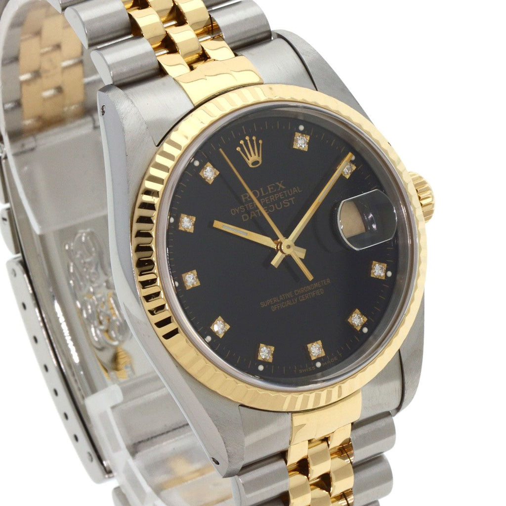 Rolex Datejust Diamond Watch SS Yellow Gold — view 4