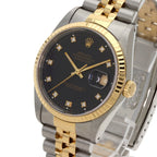 Rolex Datejust Diamond Watch SS Yellow Gold — view 3