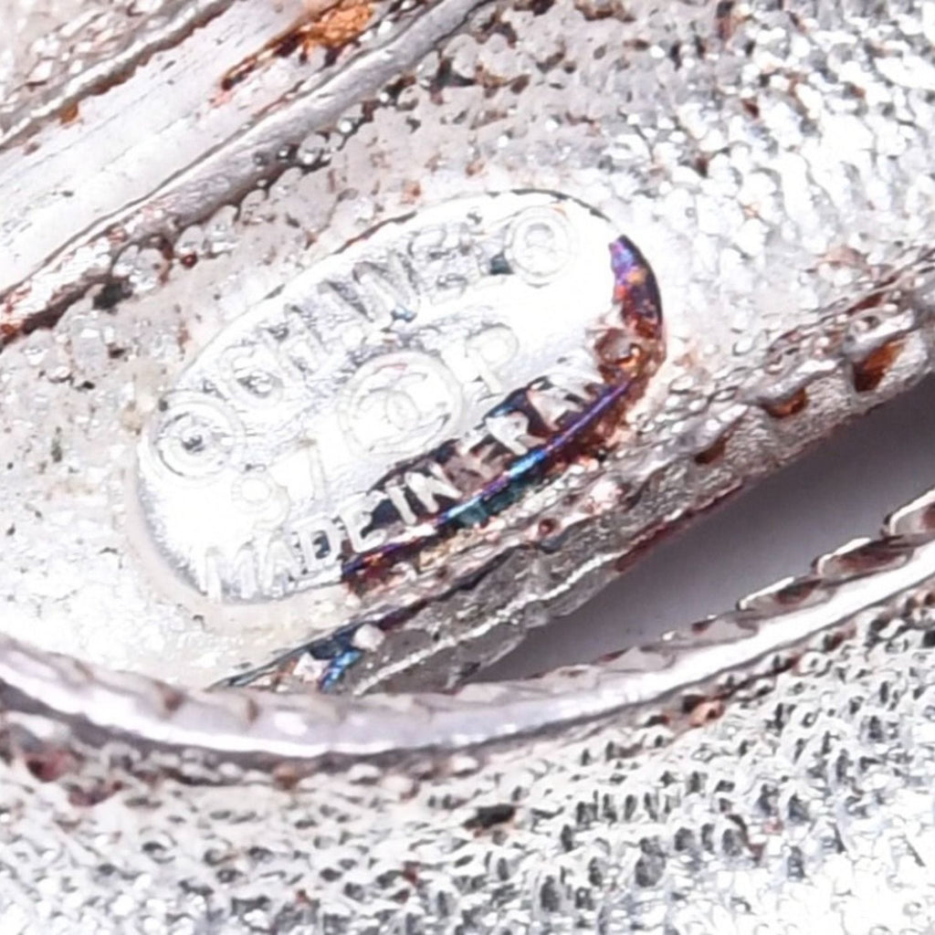 Chanel CC Logo Brooch Rope Motif 97 Metal Silver — view 7