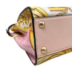Fendi Fendace Shoulder Bag Peekaboo Mini Leather Pink White — view 6