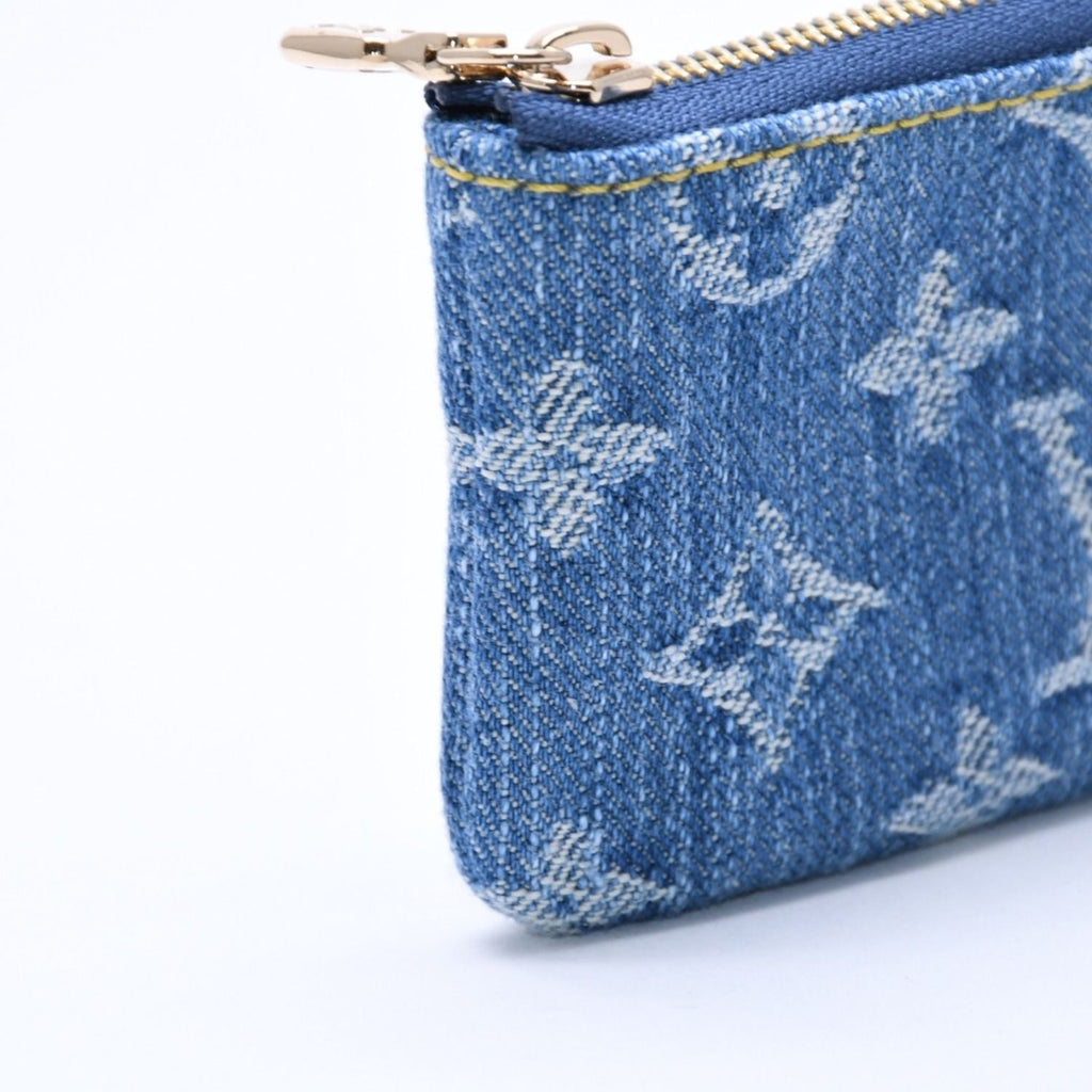 Louis Vuitton Pochette Cles Monogram Cherry Denim Coin Purse Takashi Murakami — view 7