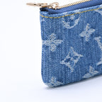 Louis Vuitton Pochette Cles Monogram Cherry Denim Coin Purse Takashi Murakami — view 7