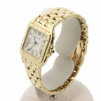 Cartier Panthere MM Date Boys Watch Ivory 18k Yellow Gold Quartz — view 2