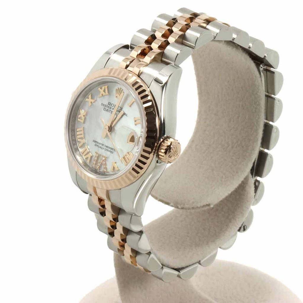 Rolex Datejust VI Diamond Roulette Watch 18k Pink Gold Automatic Winding — view 3